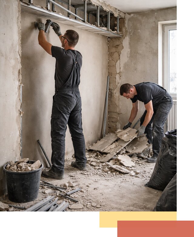 Демонтаж короба из гипсокартона в Белореченске быстро и аккуратно