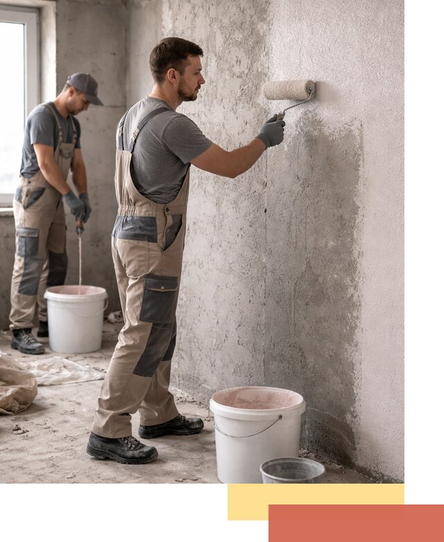 Нанесение бетоноконтакта на стены в Белореченске для последующей отделки