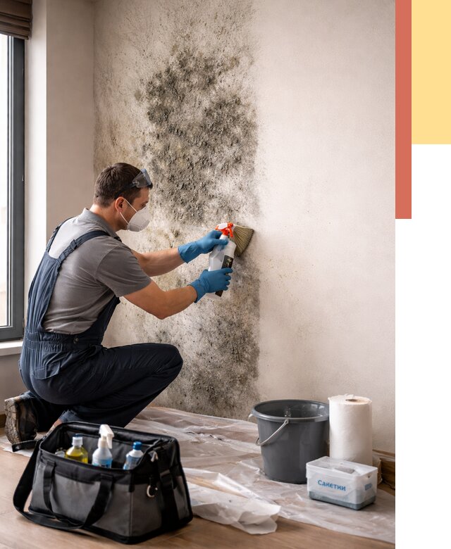 Удаление плесени со стен в Белореченске от 2181 руб. — быстро и недорого | ОТДЕЛОЧНИК-Блч