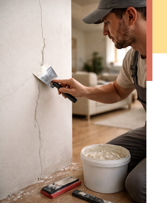 Заделка трещин и сколов в Белореченске от 2485 руб. — быстро и недорого | ОТДЕЛОЧНИК-Блч