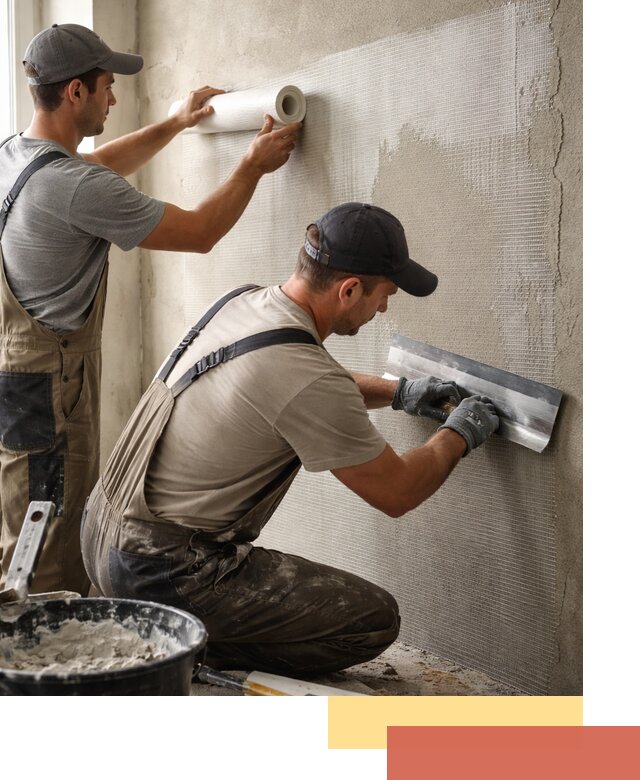 Армирование стен стеклосеткой в Белореченске для прочной отделки