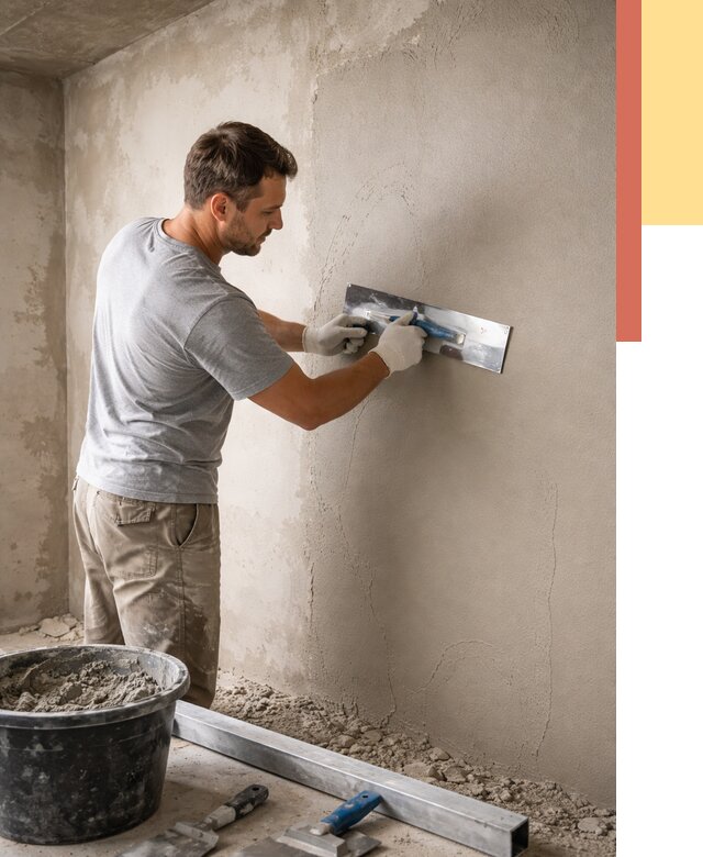 Штукатурка стен без маяков в Белореченске от 7304 руб/м2 — услуги и цена | ОТДЕЛОЧНИК-Блч