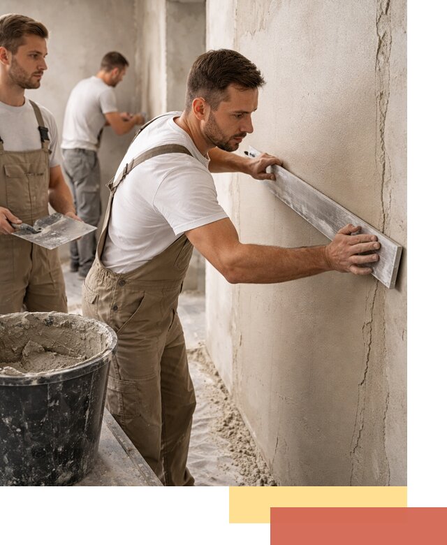 Штукатурка стен без маяков в Белореченске быстро и качественно