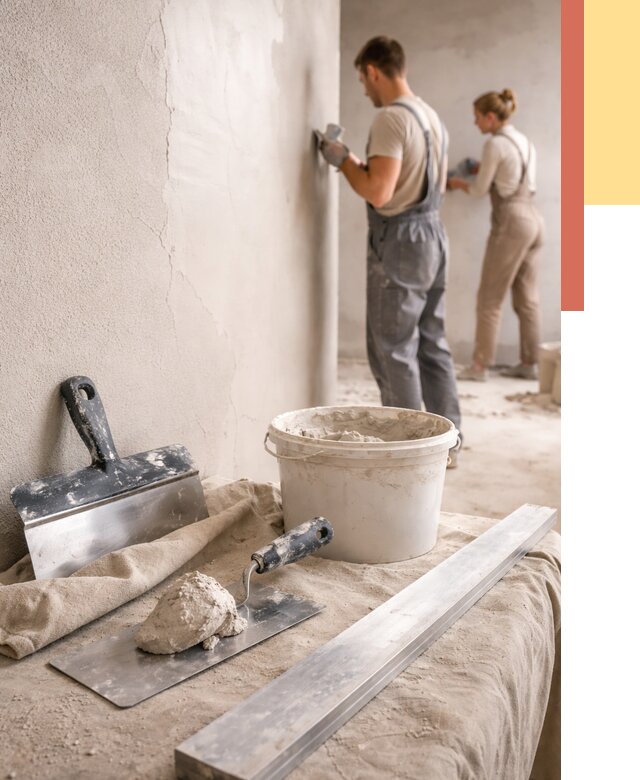 Штукатурка стен гипсовая в Белореченске от 4565 руб/м2 — быстро и недорого | ОТДЕЛОЧНИК-Блч