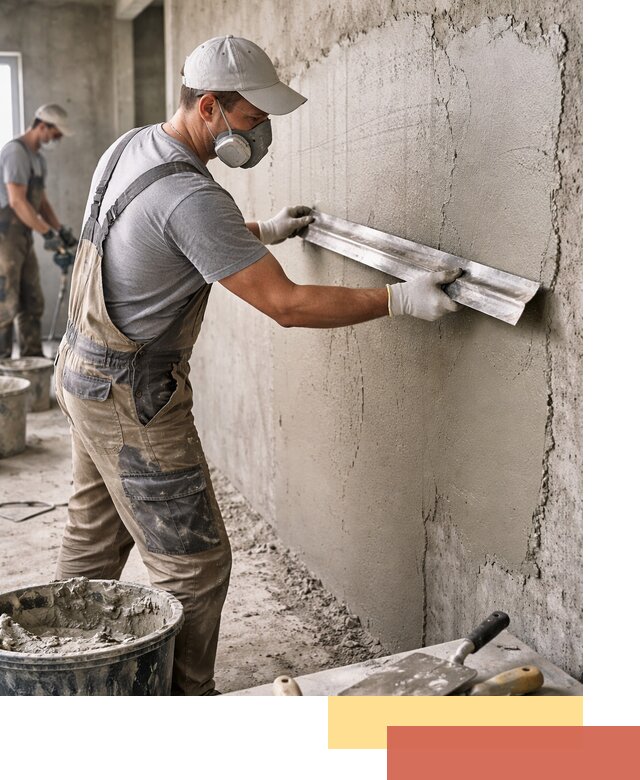 Штукатурка бетонных стен в Белореченске качественно и долговечно