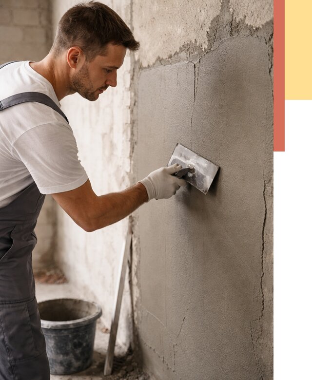 Штукатурка стен под плитку в Белореченске от 4260 руб./м2 — выравнивание под плитку | ОТДЕЛОЧНИК-Блч