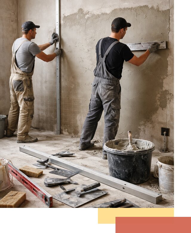 Профессиональная штукатурка стен под плитку в Белореченске