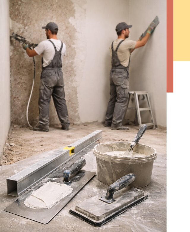 Штукатурка стен под обои в Белореченске от 4565 руб./м2 — выравнивание под обои | ОТДЕЛОЧНИК-Блч