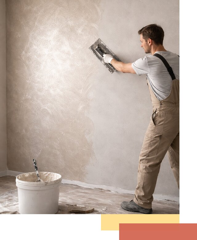 Декоративная штукатурка «Мокрый шелк» под ключ в Белореченске