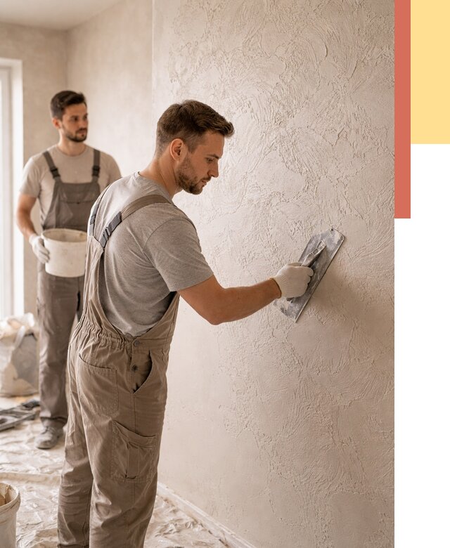 Фактурная штукатурка стен в Белореченске от 4260 руб./м² — заказать под ключ | ОТДЕЛОЧНИК-Блч