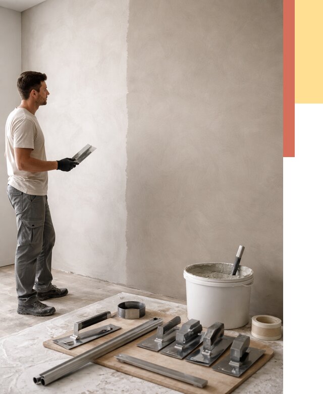 Нанесение микроцемента на стены в Белореченске от 3246 руб./м2 под ключ | ОТДЕЛОЧНИК-Блч