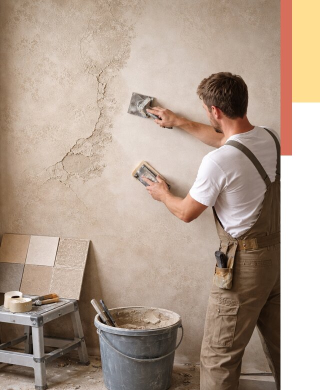 Ремонт декоративной штукатурки в Белореченске от 4565 руб. под ключ | ОТДЕЛОЧНИК-Блч