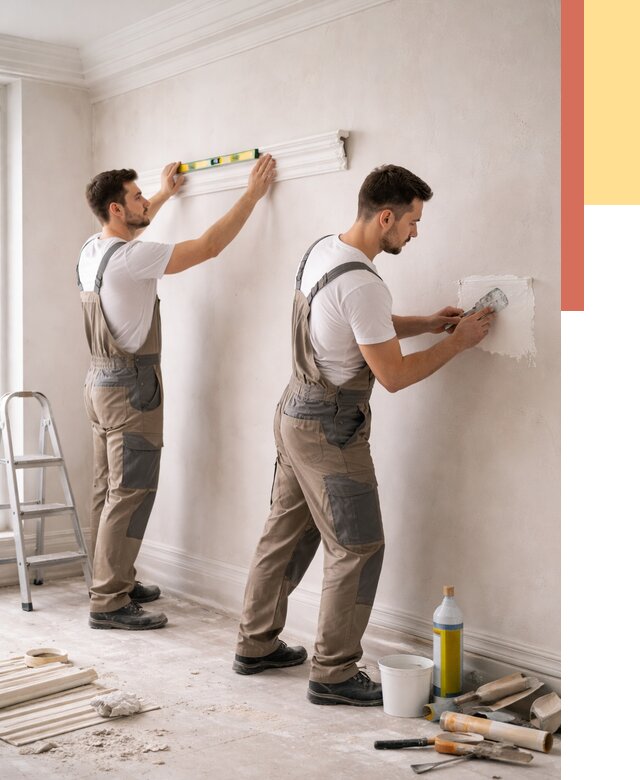 Монтаж лепнины на стены в Белореченске от 4565 руб. — недорого, быстро | ОТДЕЛОЧНИК-Блч