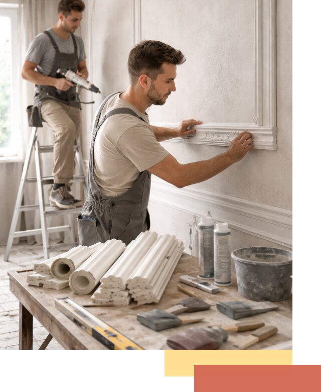 Монтаж лепнины на стены в Белореченске профессионально и качественно