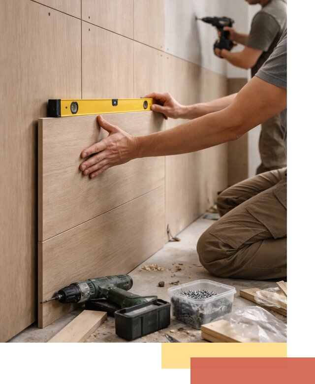 Профессиональный монтаж МДФ панелей на стены в Белореченске