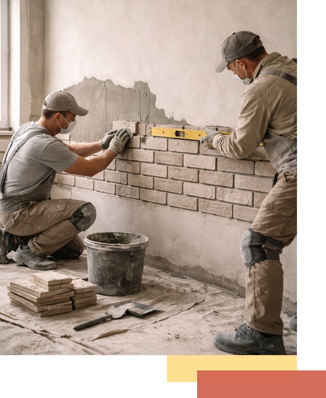 Монтаж декоративного кирпича профессионально в Белореченске