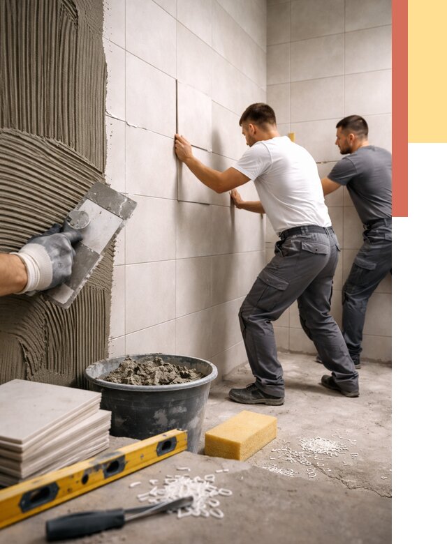 Укладка плитки на стены в Белореченске от 862 руб. — качественно и недорого | ОТДЕЛОЧНИК-Блч