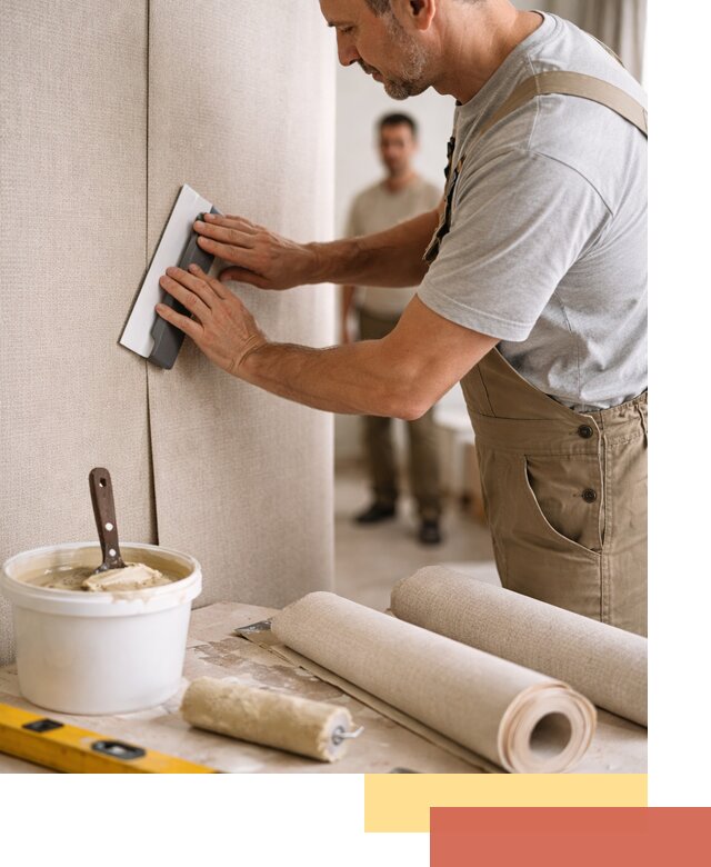 Поклейка текстильных обоев в Белореченске профессионально и аккуратно