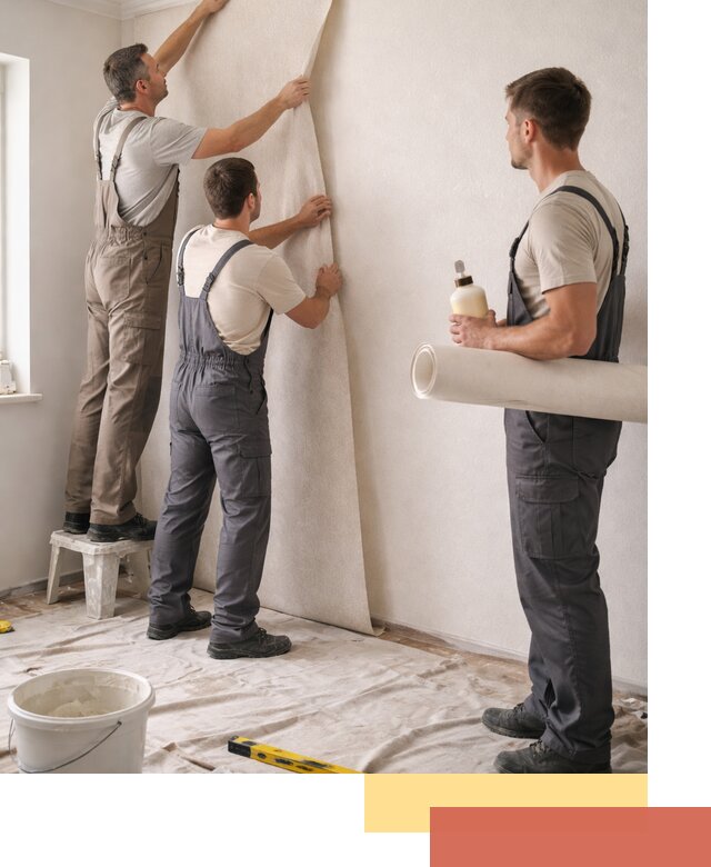 Оклейка стен обоями в Белореченске — качественно и профессионально