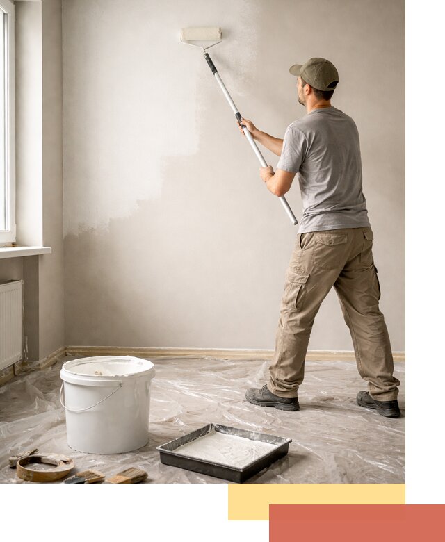 Покраска стен латексной краской в Белореченске качественно и быстро