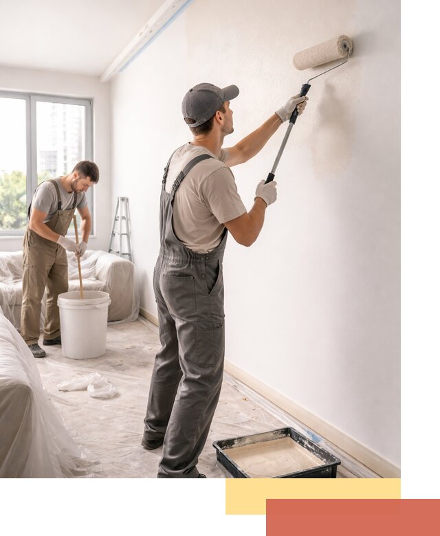 Покраска стен в офисе в Белореченске — быстрый и качественный ремонт