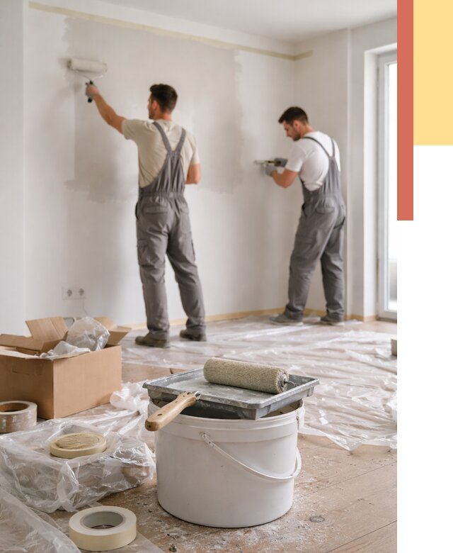 Покраска стен в квартире в Белореченске от 2536 руб/м2 — быстро и недорого | ОТДЕЛОЧНИК-Блч