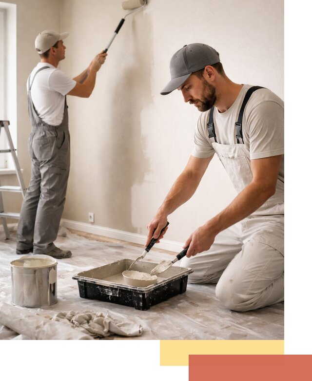 Покраска стен в квартире в Белореченске — профессионально и аккуратно