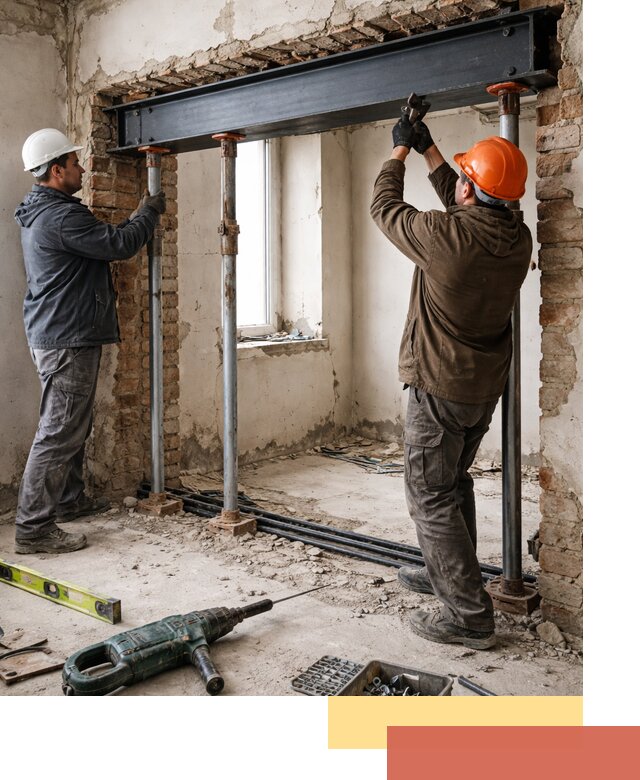 Усиление проема в стене в Белореченске для расширения и безопасности