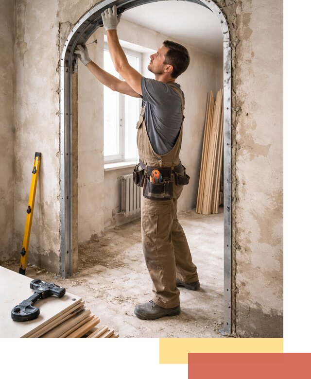 Устройство арочного проема в Белореченске под ключ