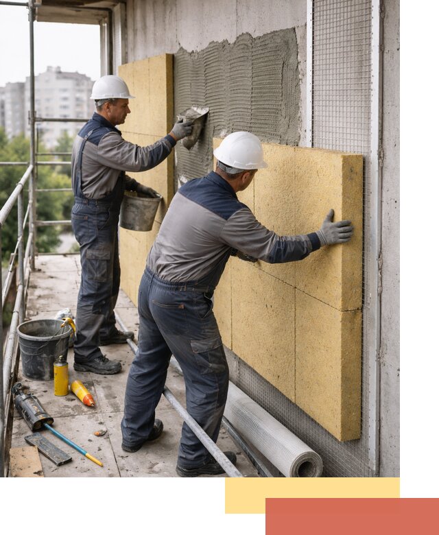 Утепление стен зданий и домов в Белореченске качественно и надежно