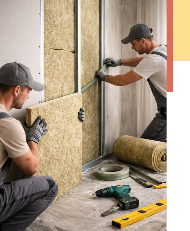 Шумоизоляция стен в Белореченске под ключ от 1877 руб. | ОТДЕЛОЧНИК-Блч