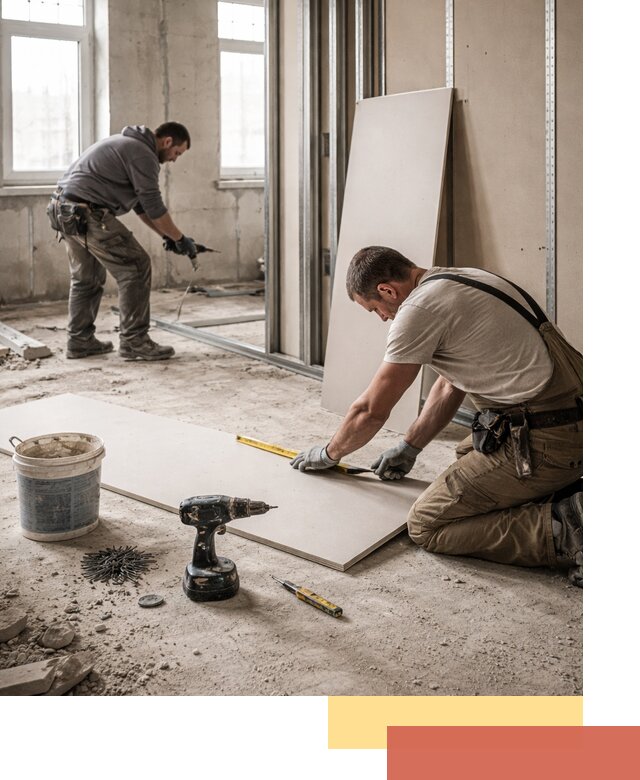 Кладка перегородок из ПГП под ключ в Белореченске