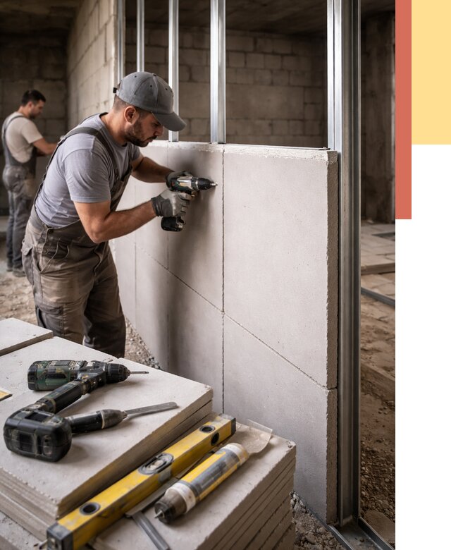 Кладка влагостойких перегородок ПГП в Белореченске от 1217 руб. под ключ | ОТДЕЛОЧНИК-Блч