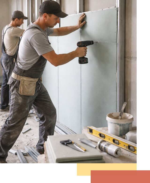 Кладка влагостойких перегородок ПГП в Белореченске