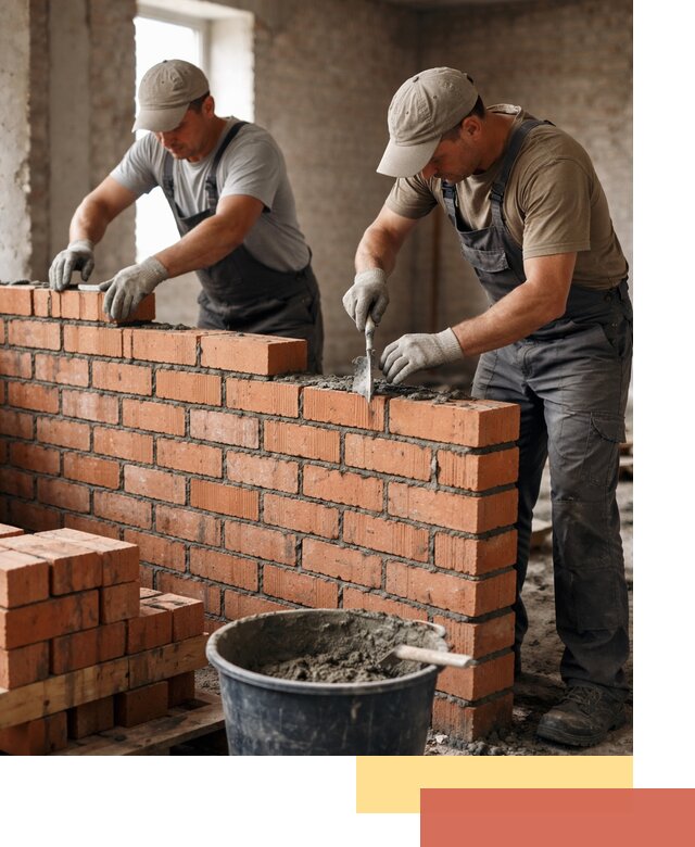 Кладка кирпичных перегородок под ключ в Белореченске