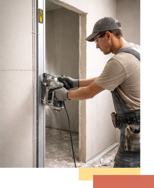 Устройство дверного проема в перегородке в Белореченске