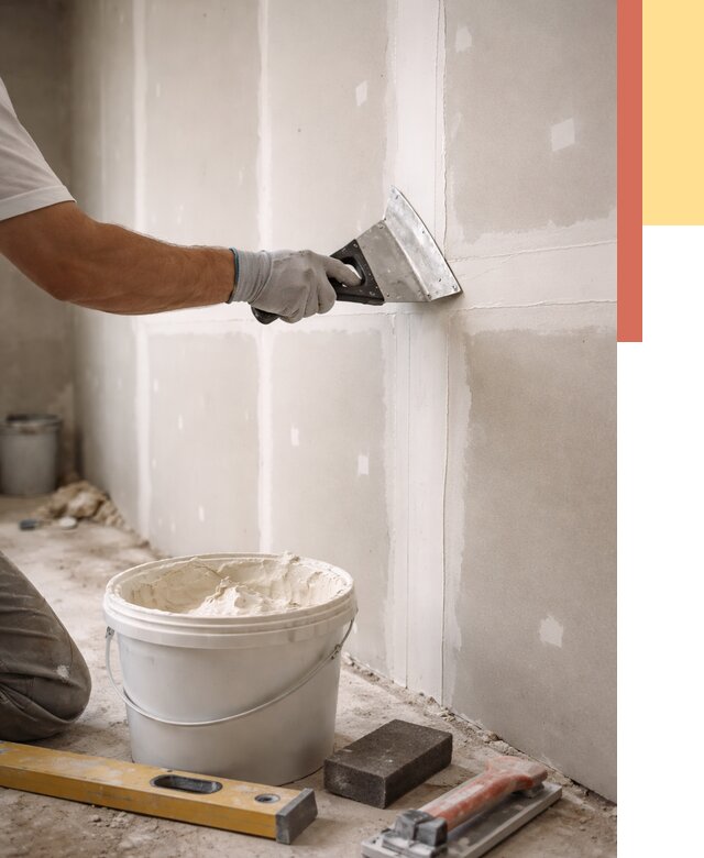 Шпаклевка перегородок из гипсокартона в Белореченске от 2536 руб. — услуги ОТДЕЛОЧНИК-Блч