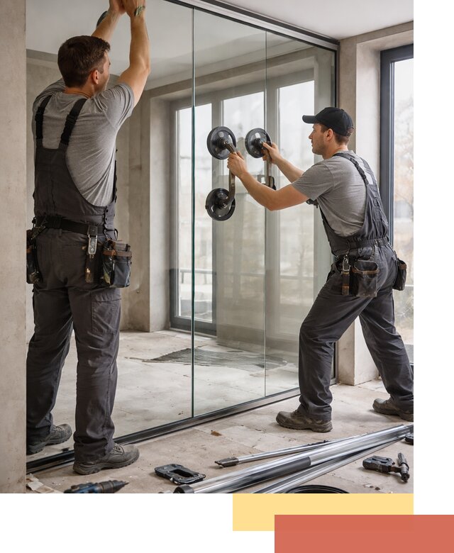 Цельностеклянные перегородки под ключ в Белореченске