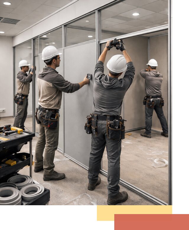 Мобильные офисные перегородки под ключ в Белореченске