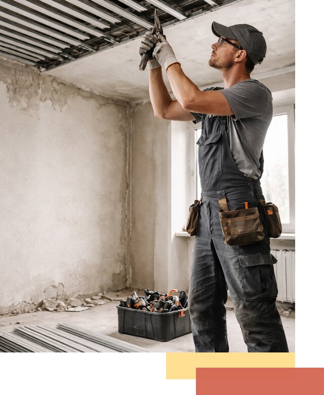 Демонтаж реечного потолка в Белореченске быстро и аккуратно