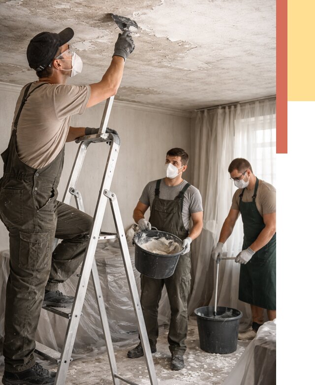 Удаление побелки с потолка в Белореченске от 2536 руб. быстро и недорого | ОТДЕЛОЧНИК-Блч