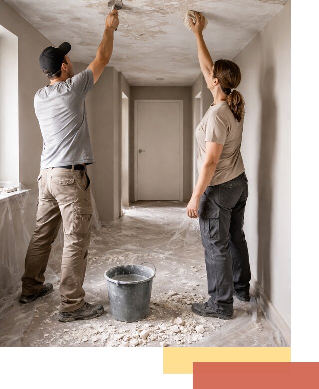 Удаление побелки с потолка в Белореченске — быстро и аккуратно