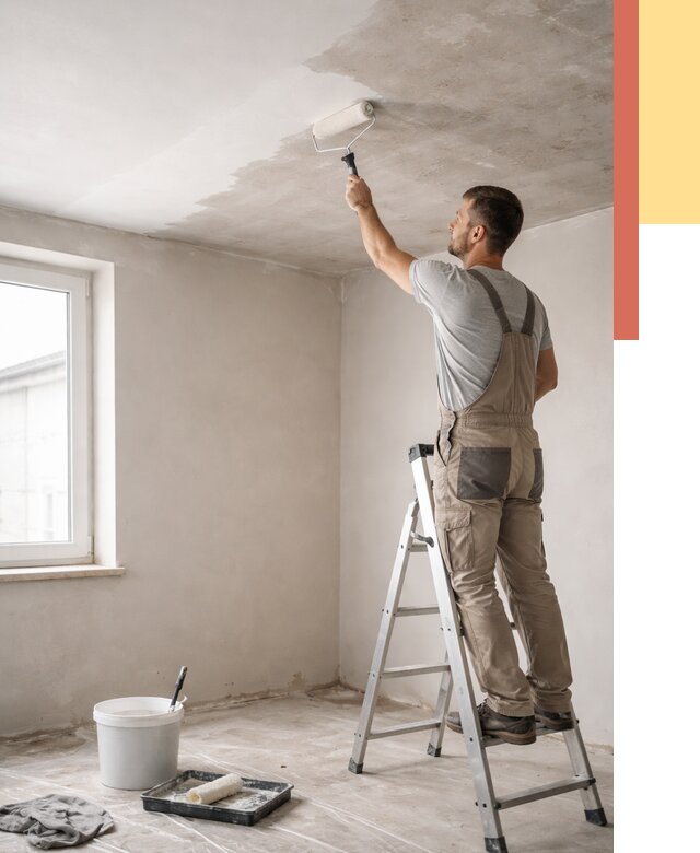 Грунтовка потолка в Белореченске от 2536 руб. — быстро и недорого | ОТДЕЛОЧНИК-Блч