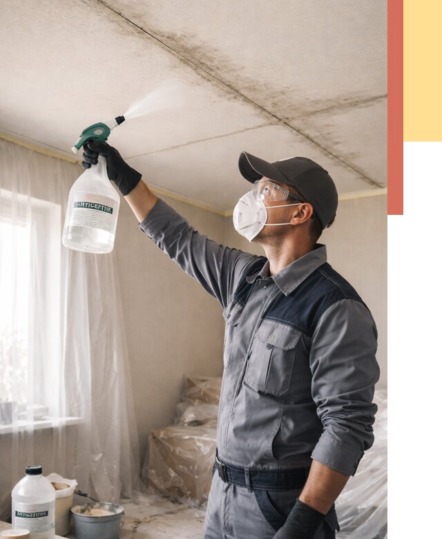 Антисептическая обработка потолка в Белореченске от 2536 руб. | ОТДЕЛОЧНИК-Блч