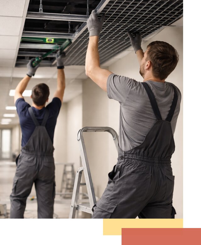 Монтаж потолка Грильято в Белореченске: установка под ключ качественно