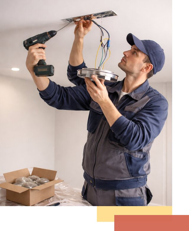 Установка люстры в натяжной потолок в Белореченске