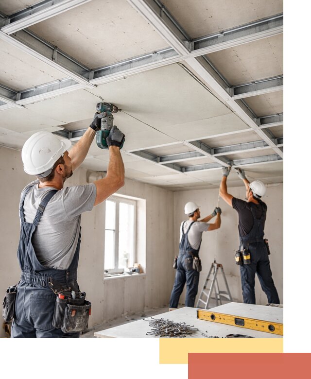 Кессонный потолок из гипсокартона под ключ в Белореченске