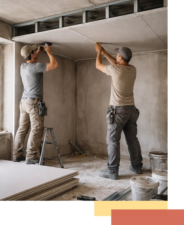 Короб из гипсокартона на потолке под ключ в Белореченске