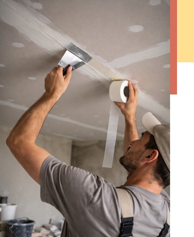 Обработка швов потолка ГКЛ в Белореченске от 7608 руб. под ключ | ОТДЕЛОЧНИК-Блч