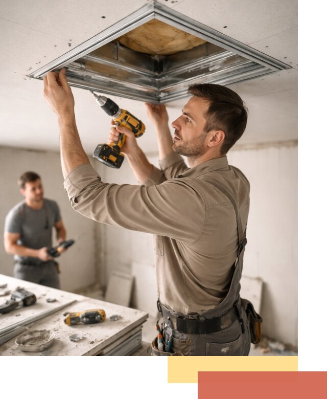 Монтаж люка в потолок из ГКЛ в Белореченске